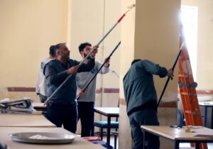 رنگ زندگی روی دیوار مدارس؛ جهاد آموزشی در آذربایجان‌شرقی ادامه دارد